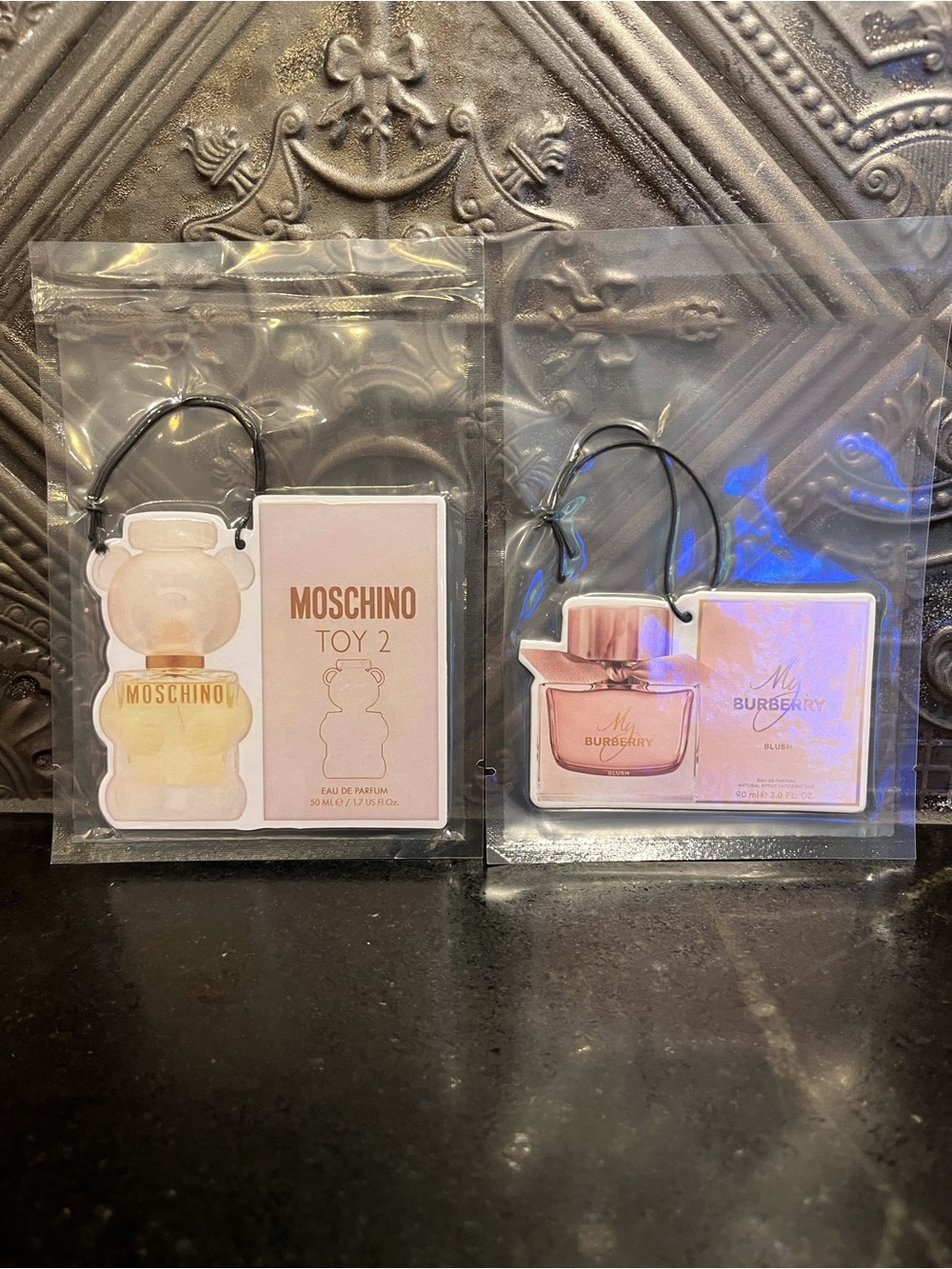 Moschino Toy 2 & Burberry My Burberry Pair Car Freshies